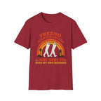 Fresno Nightcrawlers T-Shirt — Retro Cryptid Graphic Tee (“Just Here To Mind My Own Business”)