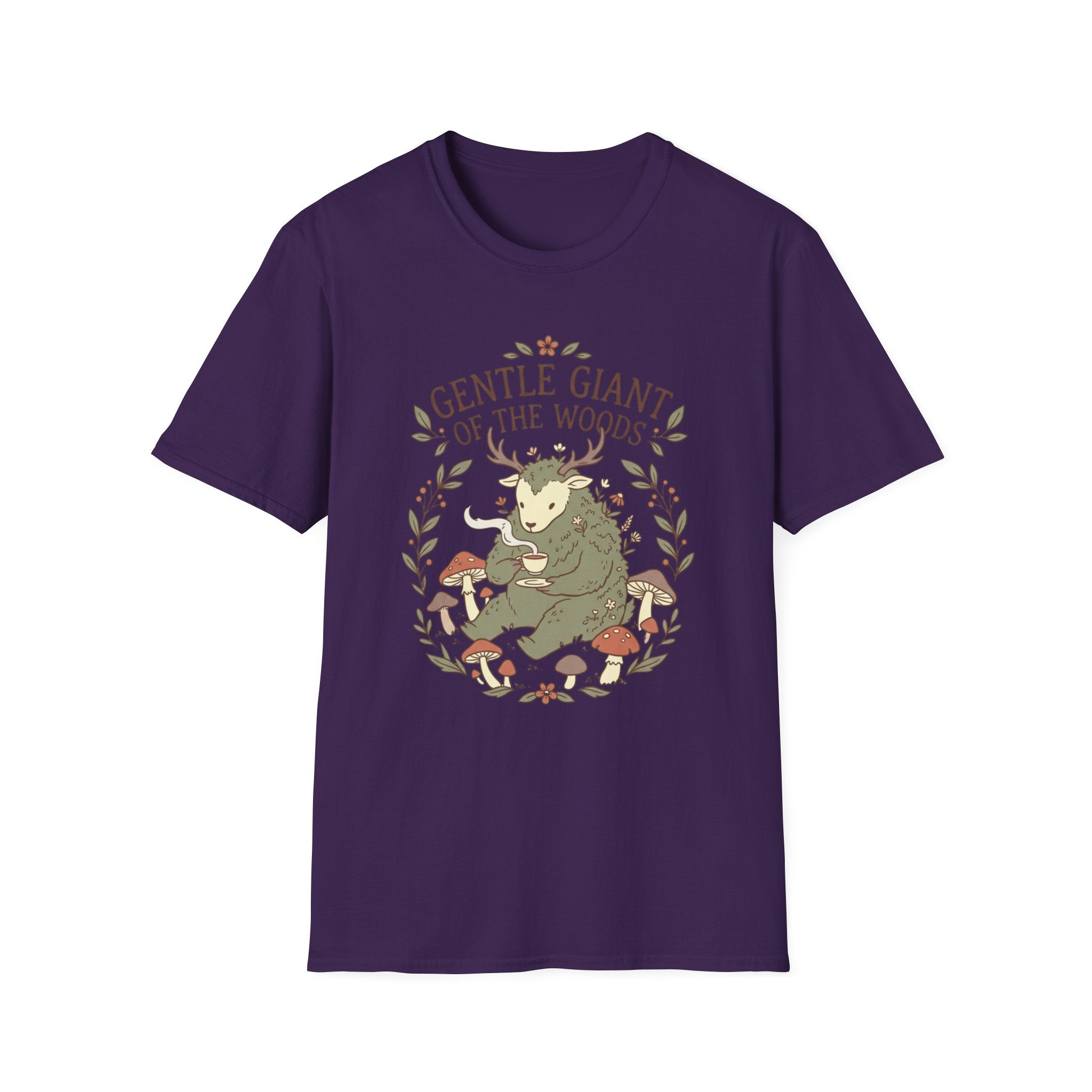 Cottagecore Cryptid T-Shirt — "Gentle Giant of the Woods" Woodland Creature Graphic Tee
